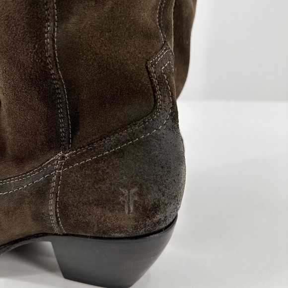 Frye Sacha Womens Size 8.5 B Over The Knee OTK Riding Western Boots Cognac Brown - Picture 9 of 12